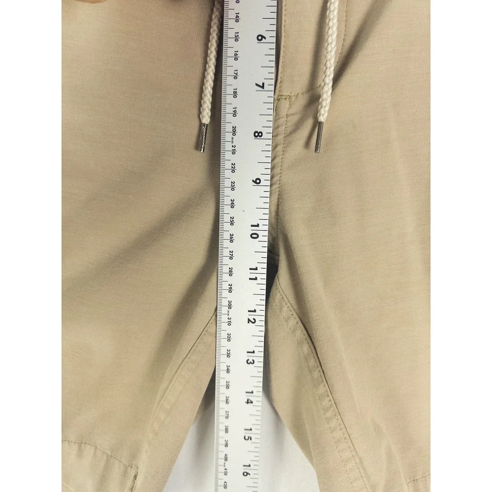 Faherty All Day Shorts Mens 33 Khaki Drawstring Stretch Coastal Resort